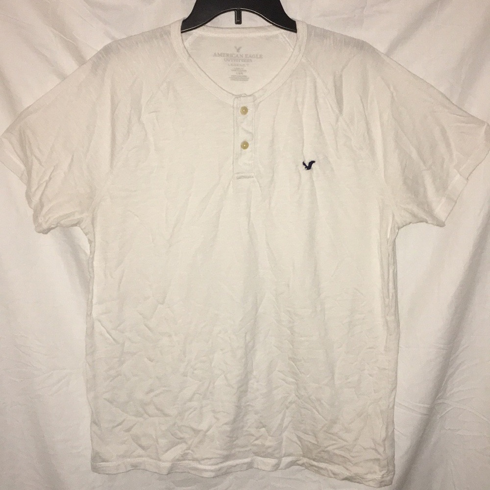 White American Eagle Henley dress shirt